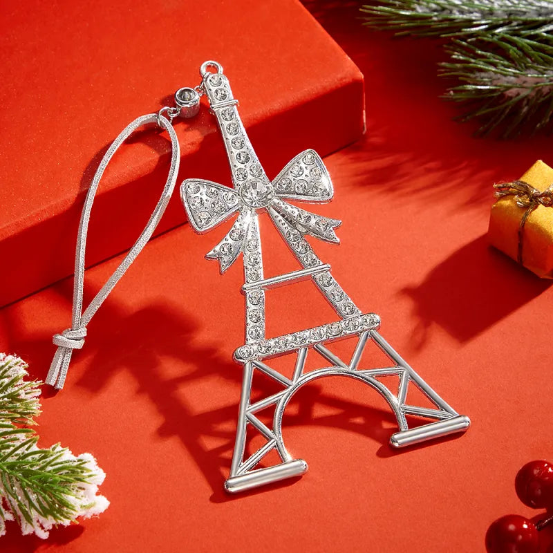 Personalized Photo Projection Ornaments Tower Ornaments Christmas Tree Decoration Ornaments for Christmas Gifts