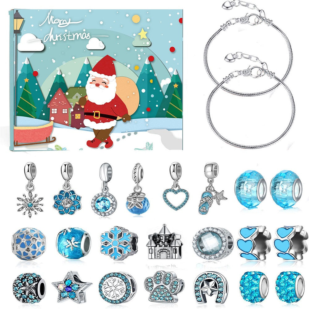 Christmas Gifts Advent Calendar Charm Christmas Countdown Calendar Box Set DIY Charm Jewellery