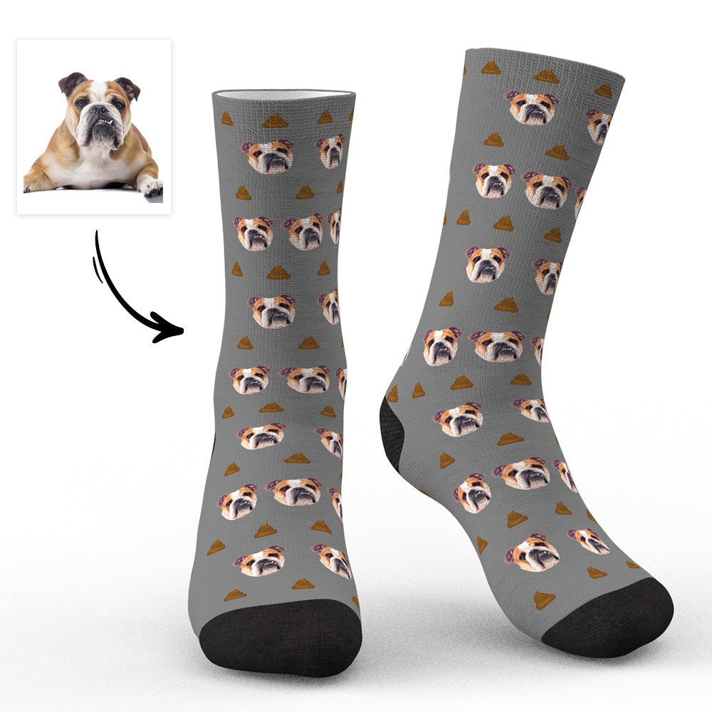 Personalized Dog Photo Face Socks