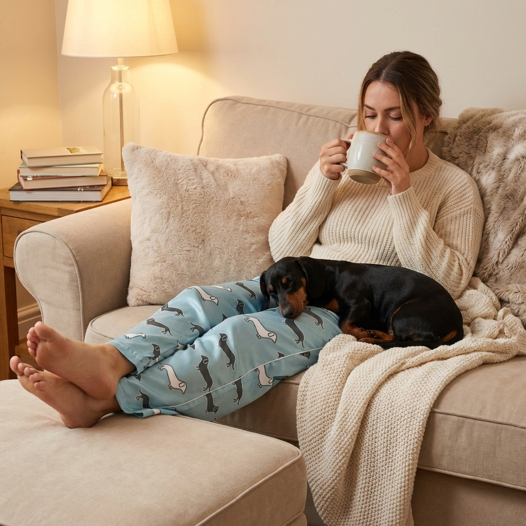 Women’s Dachshund Print Pajama Pants