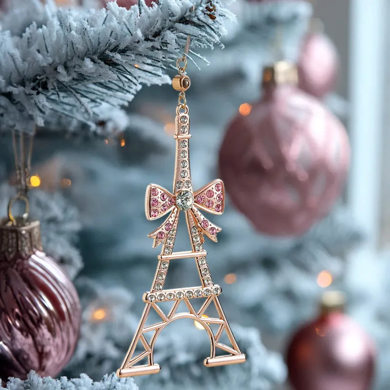 Personalized Photo Projection Ornaments Tower Ornaments Christmas Tree Decoration Ornaments for Christmas Gifts