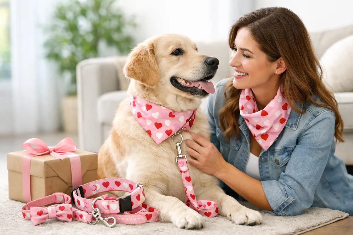 How to Gift Matching Dog Accessories With Heart