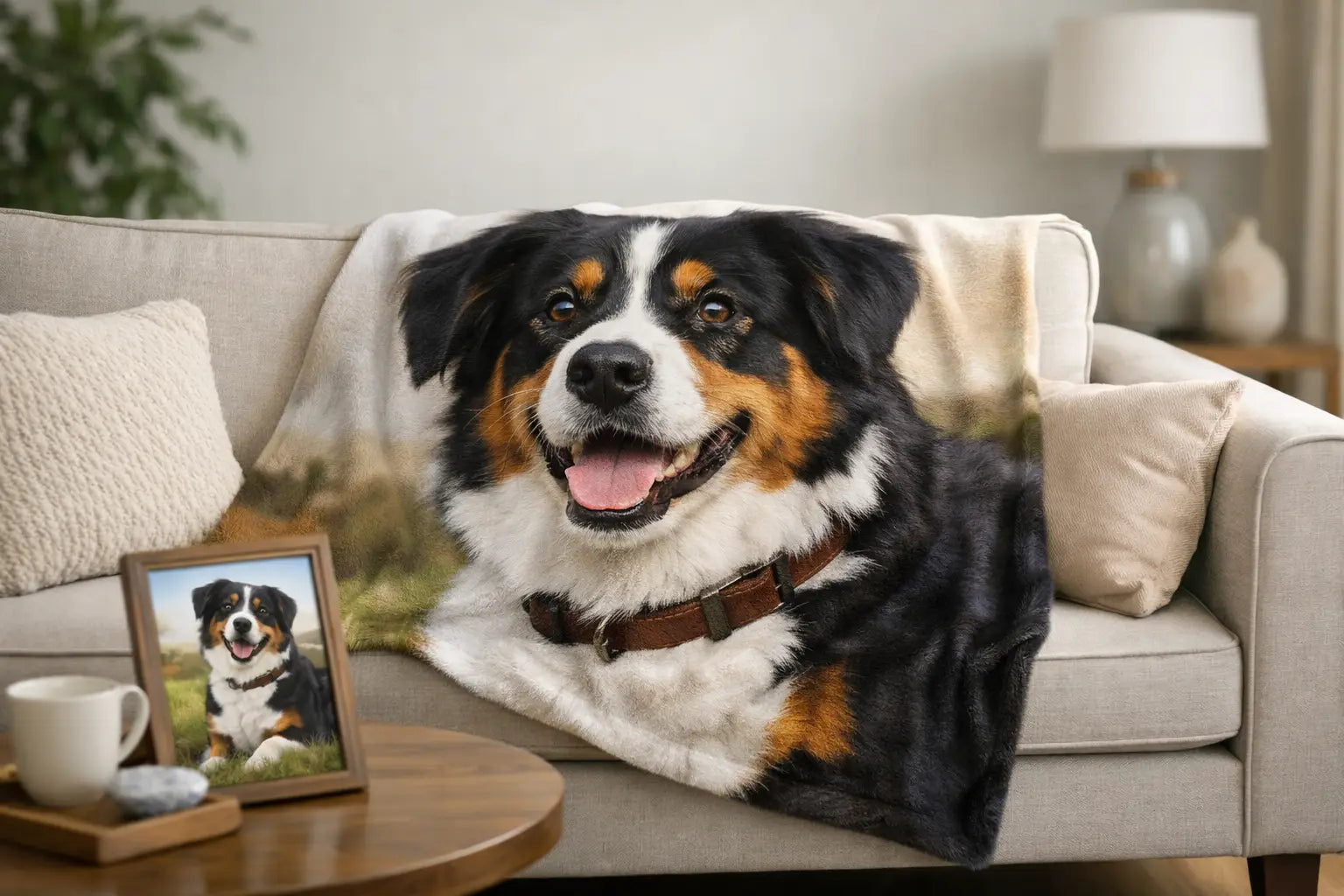 Why a Personalized Pet Portrait Blanket Wins