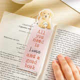 Personalized Pet Photo Acrylic Bookmark – Custom Name Gift for Dog Moms