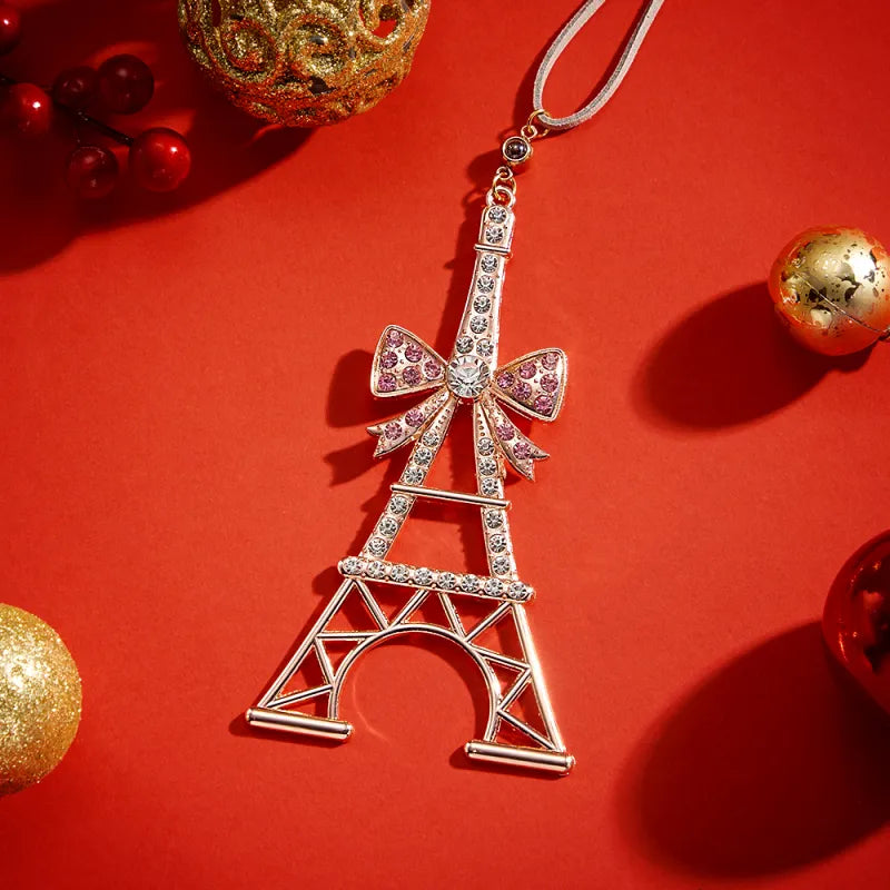 Personalized Photo Projection Ornaments Tower Ornaments Christmas Tree Decoration Ornaments for Christmas Gifts