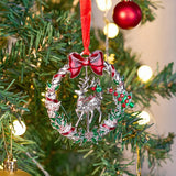 Personalized Photo Projection Ornaments Rotating Elk Shape Christmas Gifts