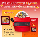 Custom 3D Viewfinder and Reel 10x Ultra-Clear 3D Upgraded Version Personalized Christmas Gifts Text and Photo Viewer with Your Own Photos
