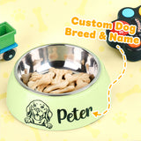 Personalized Stainless Steel Pet Bowl – Custom Dog Food & Water Dish