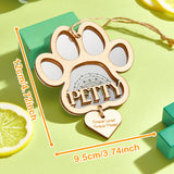 Personalized Dog Paw Pet Memorial Ornament with Name Dog Christmas Ornaments Gift for Pet Lovers