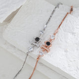 Personalized Dog Pendant Photo Projection Bracelet 925 Sterling Silver