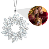 Personalized Photo Wreath Projection Ornaments Christmas Tree Decoration Ornaments for Christmas Gifts