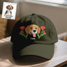 Personalized Pet Name Baseball Cap – Embroidered-Style Printed Design Custom Hat for Pet Lovers