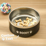 Personalized 32oz Dog Bowl – Custom Name Non-Slip Water & Food Dish Gift for Dog Moms