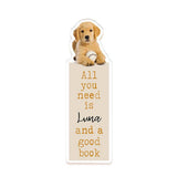 Personalized Pet Photo Acrylic Bookmark – Custom Name Gift for Dog Moms