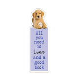 Personalized Pet Photo Acrylic Bookmark – Custom Name Gift for Dog Moms