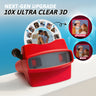Custom 3D Viewfinder and Reel 10x Ultra-Clear 3D Upgraded Version Personalized Christmas Gifts Text and Photo Viewer with Your Own Photos