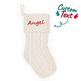 Personalized Christmas Stocking with Custom Name – Festive Holiday Decor for the Family