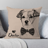 Personalized Dog Photo Pillow – Custom Pet Picture Cushion Gift for Dog Moms