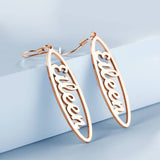 Custom Name Drop Earrings
