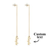Promise You Personalized Name Earrings Lovers Earrings Wedding Gift