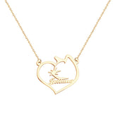Personalized Name Heart Pet Memorial Necklace Memorial Gift for Her