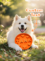 Personalized Slow Feeder Dog Bowl – Custom 3D Printed Name