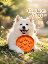 Personalized Slow Feeder Dog Bowl – Custom 3D Printed Name