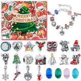 Advent Calendar Charm Box 24 Christmas Countdown Calendar Surprise Blind Box DIY Charms Bracelet Set Christmas Gifts