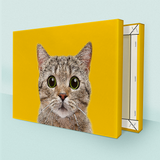 Custom Pet Photo DIY Framed Oil Painting – Personalized Gift for Pet Lovers