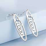 Custom Name Drop Earrings