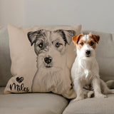 Personalized Dog Photo Pillow – Custom Pet Picture Cushion Gift for Dog Moms