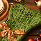 Personalized Dog Bone Christmas Stockings with Name Gift for Puppy Lovers